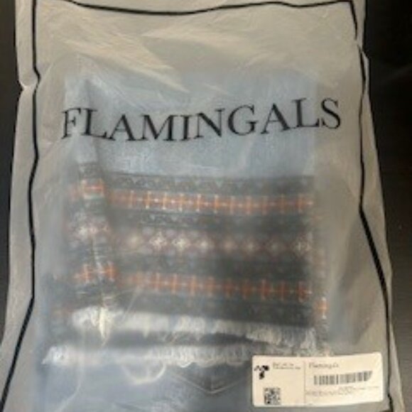 Flamingals Wash Embroidery Raw Hem Mid Rise Straight Leg Crop Jeans Size L - Picture 9 of 9